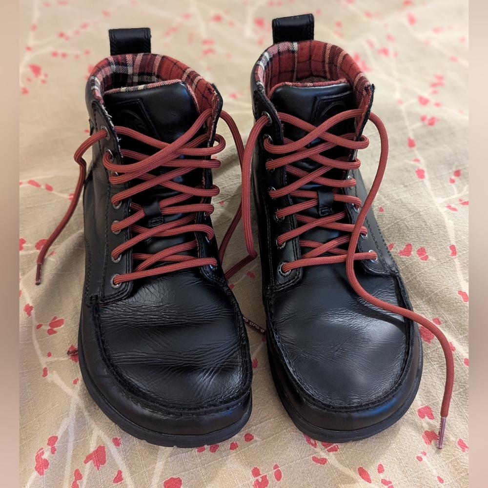 LEMS Unisex Waterproof Boulder Boot - Raven Black Leather Women's 9 Men's 7.5